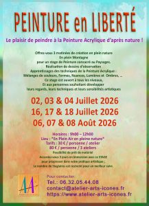 Peinture en liberté stage peinture nature